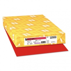 Astrobrights Color Paper, 24 lb Bond Weight, 11 x 17, Re-Entry Red, 500/Ream (22553)