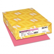 Neenah Exact Brights Paper, 20 lb Bond Weight, 8.5 x 11, Bright Pink, 500/Ream (26741)