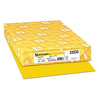 Astrobrights Color Paper, 24 lb Bond Weight, 11 x 17, Solar Yellow, 500/Ream (WAU22533)