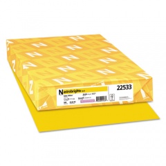 Astrobrights Color Paper, 24 lb Bond Weight, 11 x 17, Solar Yellow, 500/Ream (22533)
