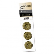 Southworth Certificate Seals, 1.75" dia, Gold, 3/Sheet, 5 Sheets/Pack (99294)