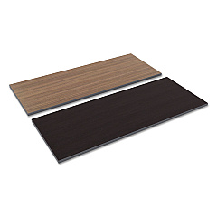 Alera Reversible Laminate Table Top, Rectangular, 59.38w x 23.63d, Espresso/Walnut (ALETT6024EW)