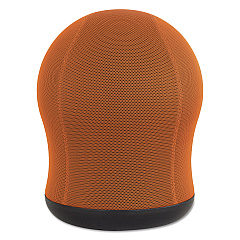 Safco Zenergy Swivel Ball Chair, Backless, Supports Up to 250 lb, Orange Seat, Black Base (SAF4760OR)
