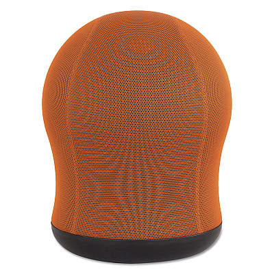 Safco Zenergy Swivel Ball Chair, Backless, Supports Up to 250 lb, Orange Seat, Black Base (SAF4760OR)