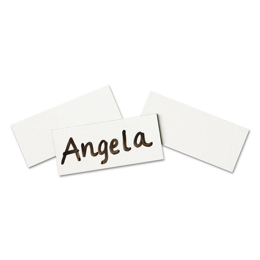 Quartet Magnetic Write-On/Wipe-Off Strips, 0.88 x 2, White, 25/Pack (QRTMWS)