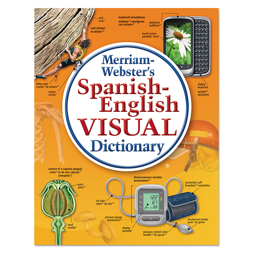 Merriam Webster Spanish-English Visual Dictionary, Paperback, 1152 Pages (MER2925)
