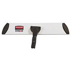 Rubbermaid Commercial Executive Microfiber Single-Sided Flat Mop Frame, 3.5 W, 17 L, Black/Silver (RCP1863893)