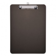 Universal Plastic Clipboard with Low Profile Clip, 0.5" Clip Capacity, Holds 8.5 x 11 Sheets, Translucent Black (40311)