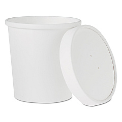 Solo Flexstyle Double Poly Food Combo Packs, 16 oz, White, Paper, 25/Pack, 10 Packs/Carton (SCCKHB16A)
