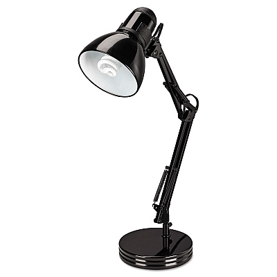 Alera Architect Desk Lamp, Adjustable Arm, 6.75w x 11.5d x 22h, Black (ALELMP603B)