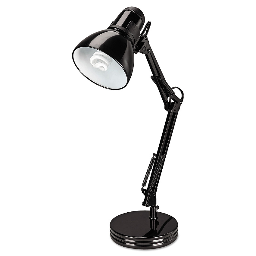 Alera Architect Desk Lamp, Adjustable Arm, 6.75w x 11.5d x 22h, Black (ALELMP603B)