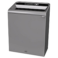 Rubbermaid Commercial Configure Indoor Recycling Waste Receptacle, 45 Gal, Gray, Landfill (RCP1961507)