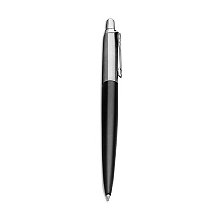 Parker Jotter Ballpoint Pen, Retractable, Medium 1 mm, Blue Ink, Black/Chrome Barrel (PAR1953184)