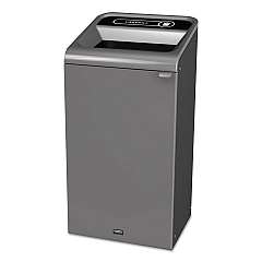 Rubbermaid Commercial Configure Indoor Recycling Waste Receptacle, Landfill, 23 gal, Metal, Gray (RCP1961621)