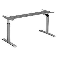 Alera AdaptivErgo Sit-Stand Pneumatic Height-Adjustable Table Base, 59.06" x 28.35" x 26.18" to 39.57", Gray (ALEHTPN1G)