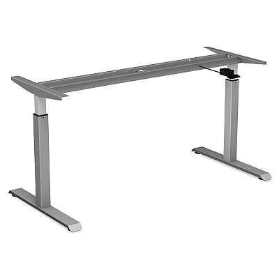 Alera AdaptivErgo Sit-Stand Pneumatic Height-Adjustable Table Base, 59.06" x 28.35" x 26.18" to 39.57", Gray (ALEHTPN1G)
