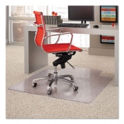 ES Robbins Dimensions Chair Mat for Carpet, 45 x 53 with Lip, Clear (162011)