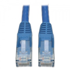 Tripp Lite Cat6 Gigabit Snagless Molded Patch Cable, RJ45 (M/M), 10 ft., Blue (N201010BL)