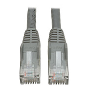 Tripp Lite CAT6 Gigabit Snagless Molded Patch Cable, 10 ft, Gray (N201010GY)