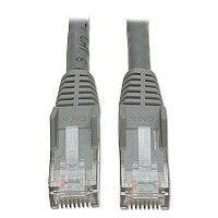 Tripp Lite CAT6 Gigabit Snagless Molded Patch Cable, 10 ft, Gray (N201010GY)