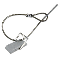 Kensington Desk Mount Cable Anchor, Gray/White (KMW64613)