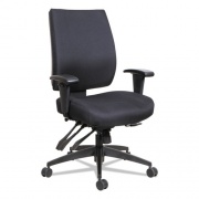 Alera Wrigley Series High Performance Mid-Back Multifunction Task Chair, Supports 275 lb, 17.91" to 21.88" Seat Height, Black (HPM4201)