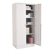 Tennsco 78" High Deluxe Cabinet, 36w x 24d x 78h, Light Gray (2470LGY)