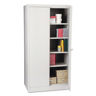 Tennsco 72" High Standard Cabinet (Unassembled), 36w x 24d x 72h, Light Gray (1480LGY)