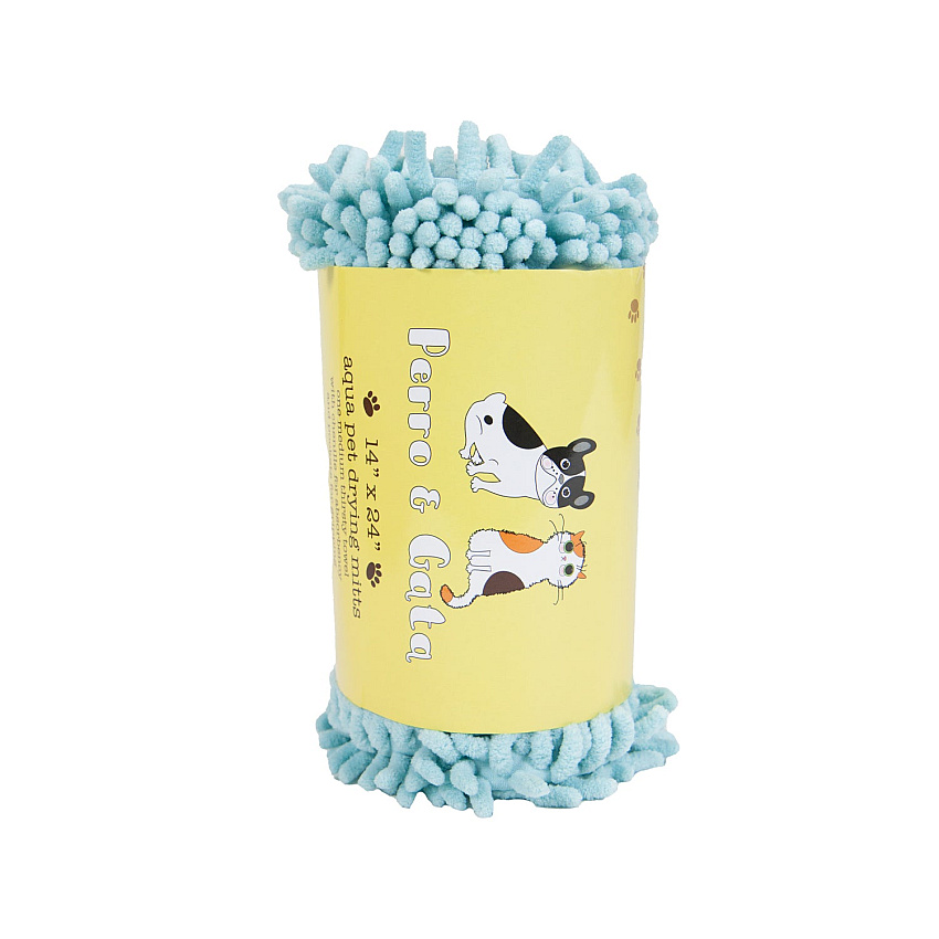 Chenille Pet Mitts 14x24 Aqua, 1 Each (PNP-PM-14X24-AQ)