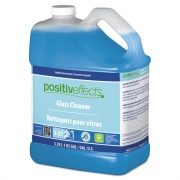 PositivEffects Glass Cleaner, Unscented, 1 gal Bottle, 4/Carton (91113)