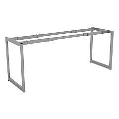 Alera Open Office Desk Series Adjustable O-Leg Desk Base, 47.25 to 70.78w x 23.63d x 28.5h, Silver (ALELSTB24GR)