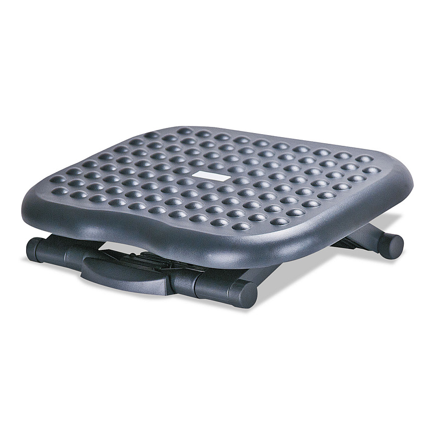Alera Relaxing Adjustable Footrest, 13.75w x 17.75d x 4.5 to 6.75h, Black (ALEFS212)