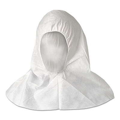 KleenGuard A20 Breathable Particle Protection Hood, One Size Fits All, White, 100/Carton (KCC36890)