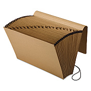 Pendaflex Kraft Indexed Expanding File, 21 Sections, Elastic Cord Closure, 1/21-Cut Tabs, Legal Size, Brown (PFXK19AOX)