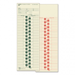 TOPS Time Clock Cards, Replacement for 10-100372/1950-9361, Two Sides, 3.5 x 10.5, 500/Box (1277)