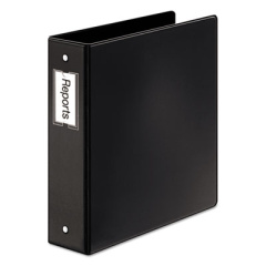 Cardinal Premier Easy Open Locking Round Ring Binder, 3 Rings, 2" Capacity, 11 x 8.5, Black (18832)