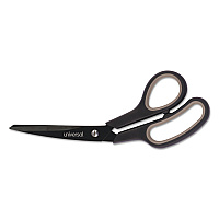 Universal Industrial Carbon Blade Scissors, 8" Long, 3.5" Cut Length, Crane-Style Black/Gray Handle (UNV92022)