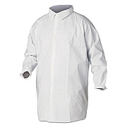 KleenGuard A40 Liquid and Particle Protection Lab Coats, 2X-Large, White, 30/Carton (KCC44445)
