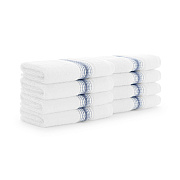 Aston & Arden Turkish Striped Washcloth 13x13 Crystal, Pack Of 8 (PNP-WCSTT1313-175CYT)