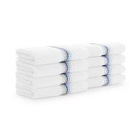 Aston & Arden Turkish Striped Washcloth 13x13 Crystal, Pack Of 8 (PNP-WCSTT1313-175CYT)