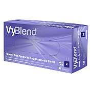 Vyblend Synthetic Vinyl Powder Free 4.5 Mil Gloves Blue-violet Med, Case Of 1000 (GL-VN104VBFM)