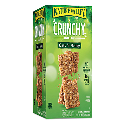 Nature Valley Granola Bars, Oats and Honey, 1.5 oz Bar, 49/Carton (GNM827622)