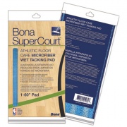 Bona SuperCourt Athletic Floor Care Microfiber Wet Tacking Pad, 60", Light/Dark Blue (AX0003499)