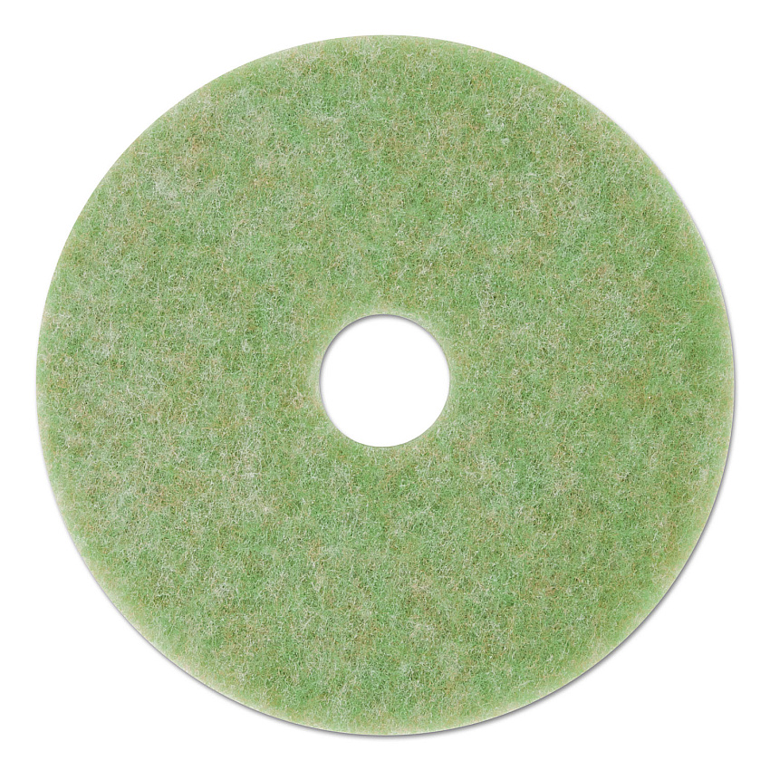 3M Low-Speed TopLine Autoscrubber Floor Pads 5000, 20" Diameter, Green/Amber, 5/Carton (MMM18052)