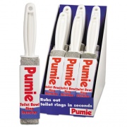 Pumie Toilet Bowl Ring Remover with Handle, 1.25 x 5, Gray, 6/Carton (JAN6)