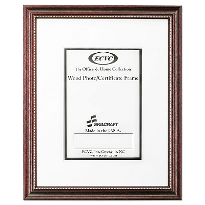 AbilityOne 7105014246478, SKILCRAFT Mahogany Frames, Certificate/Photo, 11 x 14, 12/Carton