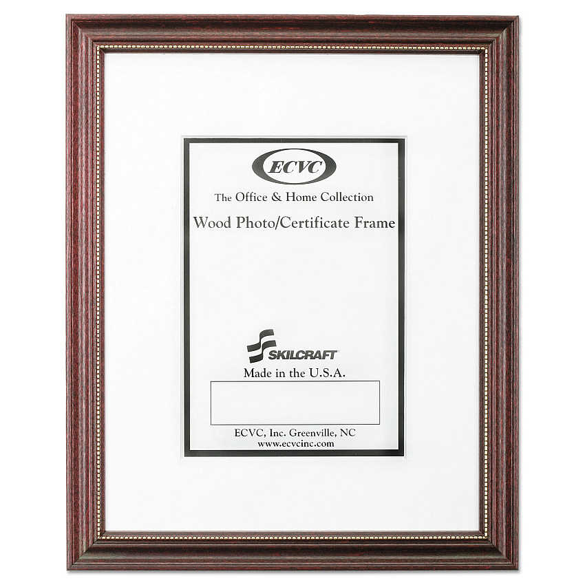 AbilityOne 7105014246478, SKILCRAFT Mahogany Frames, Certificate/Photo, 11 x 14, 12/Carton