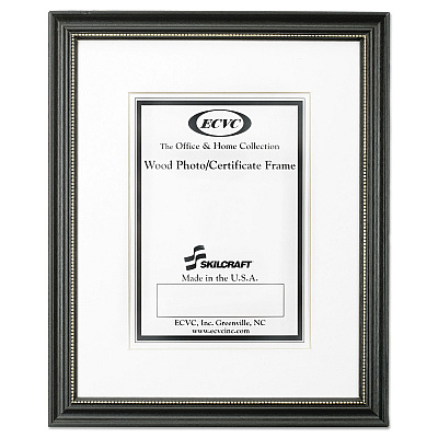 AbilityOne 7105014246489, SKILCRAFT Black Frames, Certificate/Photo, 10 x 14, 6/Carton