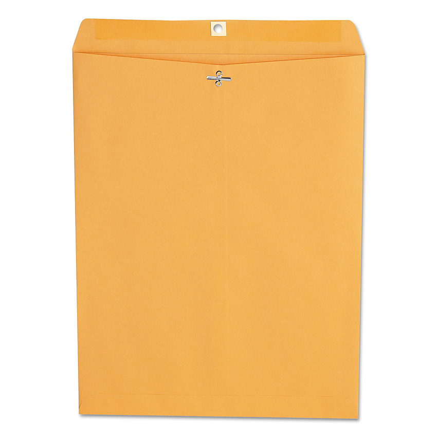 Universal Kraft Clasp Envelope, #110, Square Flap, Clasp/Gummed Closure, 12 x 15.5, Brown Kraft, 100/Box (UNV35270)