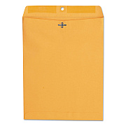Universal Kraft Clasp Envelope, 28 lb Bond Weight Kraft, #97, Square Flap, Clasp/Gummed Closure, 10 x 13, Brown Kraft, 100/Box (UNV35267)